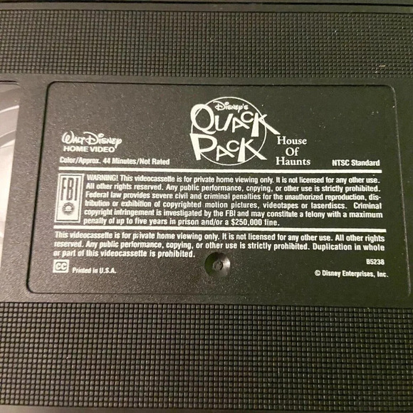 1997 Quack Pack House  of Haunts VHS Animated Disney Donald Duck Halloween Video - Picture 8 of 10